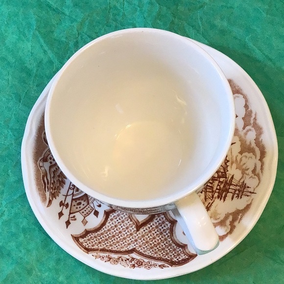 Fair Winds vintage cup and saucer, NYS Seal, Sailors Farewell, vintage , England - Picture 8 of 8